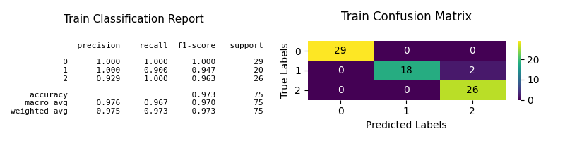 Train Classification Report , Train Confusion Matrix